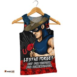 Carlton Men Singlet ANZAC Day Not For Victory For Remembrance
