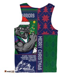 New Zealand Warriors Men Singlet Christmas Magic Knit Style Winter Glow