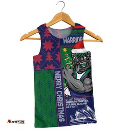 New Zealand Warriors Men Singlet Christmas Magic Knit Style Winter Glow