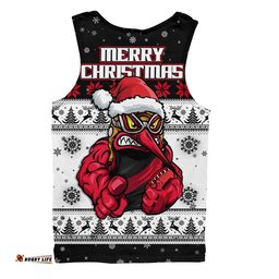 Essendon Men Singlet Special Ugly Christmas Holiday Footy Fans