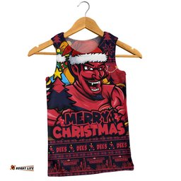 Melbourne Men Singlet Festive Holiday Merry Christmas Vibe