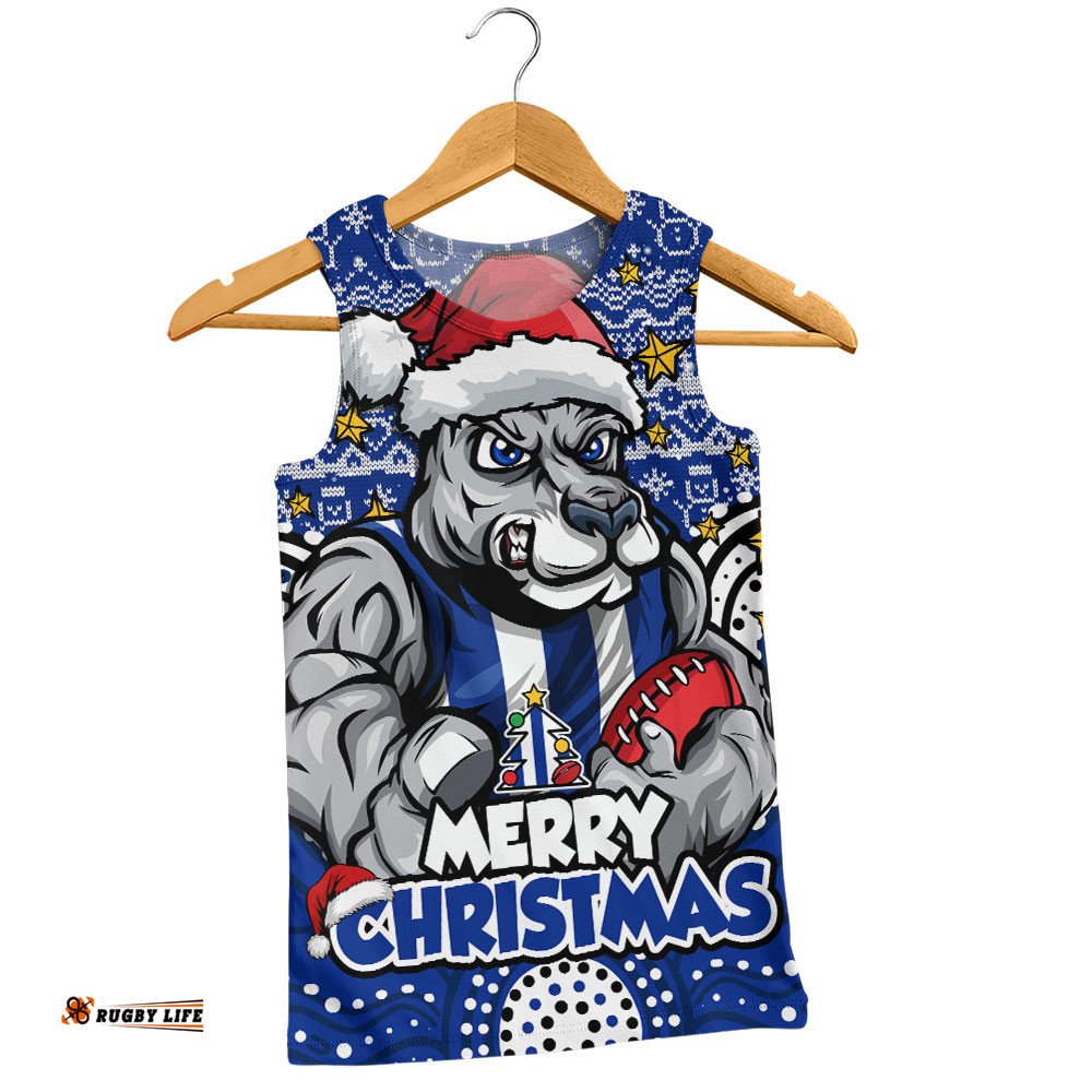 North Melbourne Men Singlet Ugly Christmas Knit Patterns Vintage Jersey