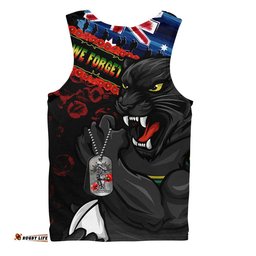 Penrith Panthers Men Singlet Anzac Remembrance Of The Fallen