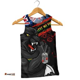 Penrith Panthers Men Singlet Anzac Remembrance Of The Fallen