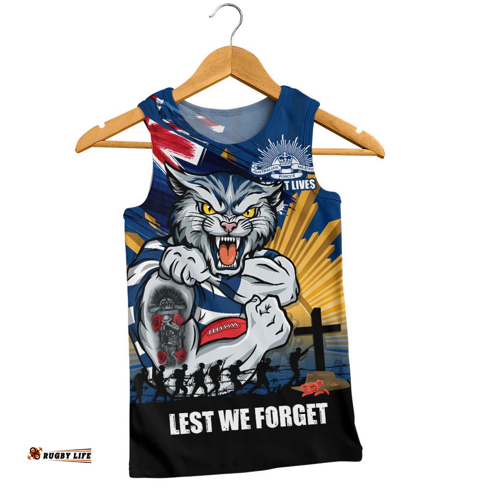 Geelong Cats Men Singlet ANZAC Day Honour And Football Legacy