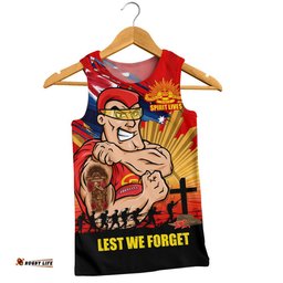 Gold Coast SUNS Men Singlet ANZAC Day Honour And Football Legacy