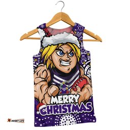 Fremantle Men Singlet Ugly Christmas Knit Patterns Vintage Jersey