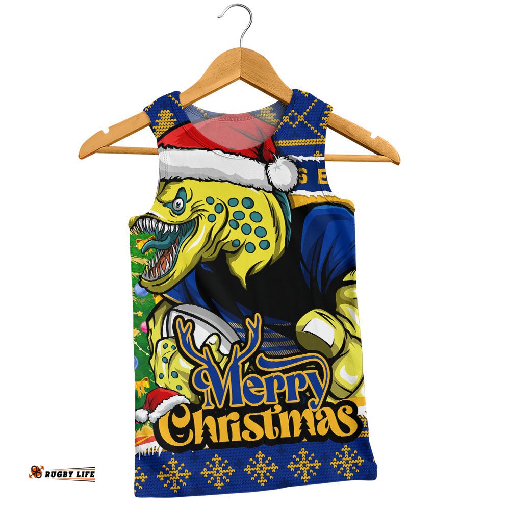 Parramatta Eels Men Singlet Merry Christmas Game Day Knit Style Team Edition
