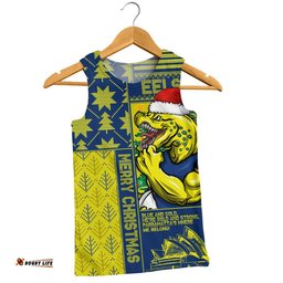 Parramatta Eels Men Singlet Christmas Magic Knit Style Winter Glow