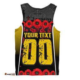 Richmond Men Singlet Lest We Forget In Eternal Honor And Duty