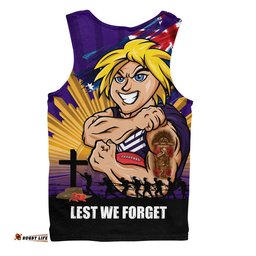 Fremantle Men Singlet ANZAC Day Honour And Football Legacy