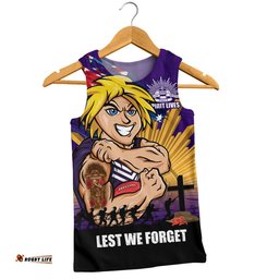 Fremantle Men Singlet ANZAC Day Honour And Football Legacy