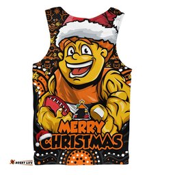 GWS GIANTS Men Singlet Ugly Christmas Knit Patterns Vintage Jersey