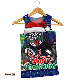 New Zealand Warriors Men Singlet Merry Christmas Game Day Knit Style Team Edition