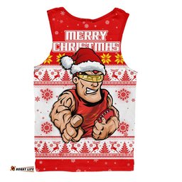Gold Coast SUNS Men Singlet Special Ugly Christmas Holiday Footy Fans