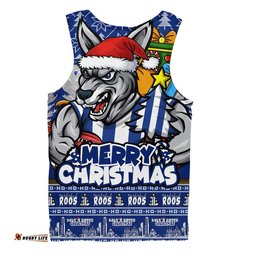 North Melbourne Men Singlet Festive Holiday Merry Christmas Vibe