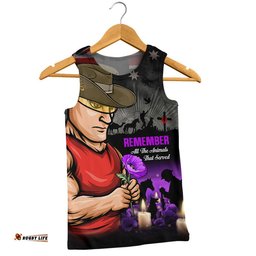 Gold Coast SUNS Men Singlet Anzac Day In Memory Of Animals That Served