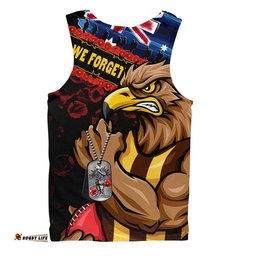 Hawthorn Men Singlet Lest We Forget Eternal Honor