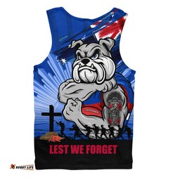 Western Bulldogs Men Singlet ANZAC Day Honour And Football Legacy