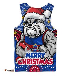 Western Bulldogs Men Singlet Ugly Christmas Knit Patterns Vintage Jersey