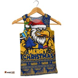 West Coast Eagles Men Singlet Festive Holiday Merry Christmas Vibe