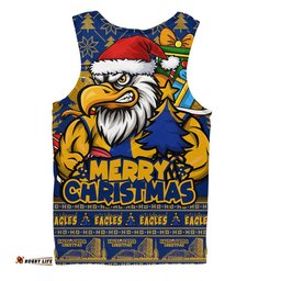 West Coast Eagles Men Singlet Festive Holiday Merry Christmas Vibe