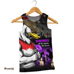 Sydney Swans Men Singlet Anzac Day In Memory Of Animals That Served