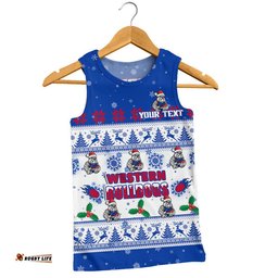 Western Bulldogs Men Singlet Special Ugly Christmas Holiday Footy Fans