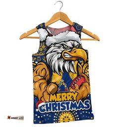 West Coast Eagles Men Singlet Ugly Christmas Knit Patterns Vintage Jersey