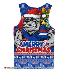 Western Bulldogs Men Singlet Festive Holiday Merry Christmas Vibe