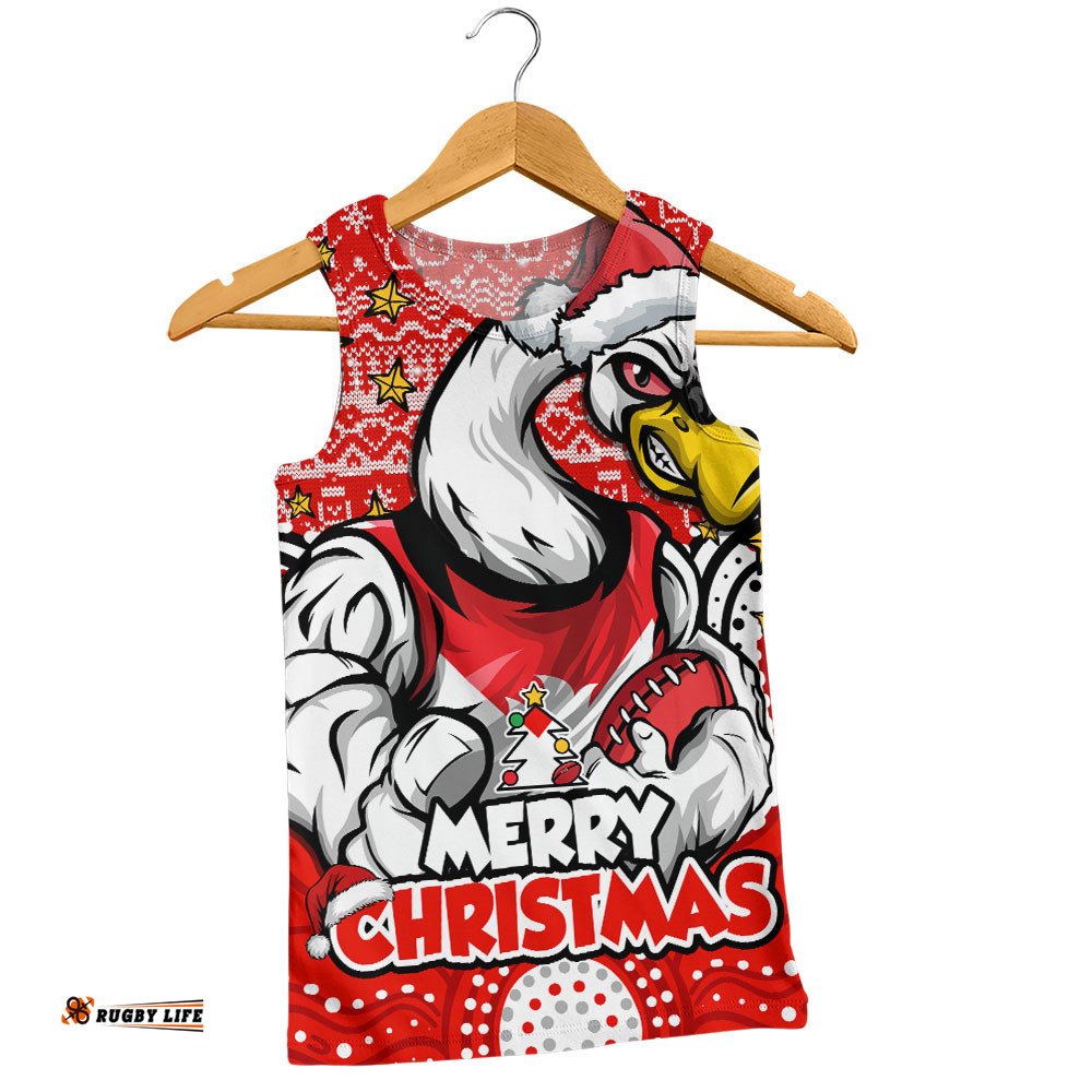 Sydney Swans Men Singlet Ugly Christmas Knit Patterns Vintage Jersey