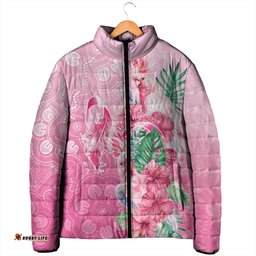 Australia Cockatoos Breast Cancer Padded Jacket Faith Hope Love LT05