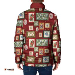 Aussie Birds Christmas La La Land Padded Jacket Red Vintage Stamp Edition LT9