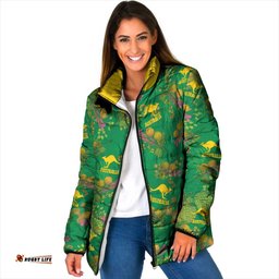 Australia Billy Buttons Padded Jacket Aussie Pycnosorus Kangaroo Seamless Style LT14