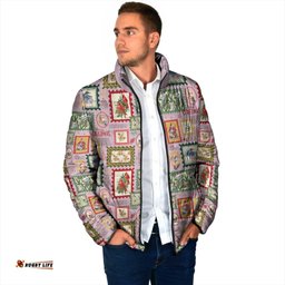 Aussie Birds Christmas La La Land Padded Jacket Pink Vintage Stamp Edition LT9