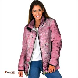 Australia Breast Cancer Awareness Padded Jacket Think Pink Cockatoos Ribbon LT14