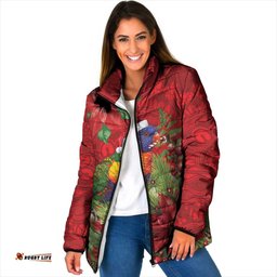 Aussie Rainbow lorikeet Padded Jacket Aboriginal Inspired Christmas LT9