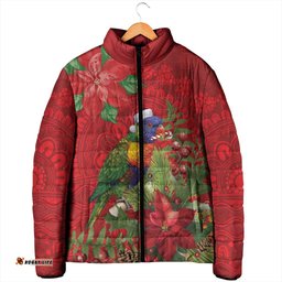 Aussie Rainbow lorikeet Padded Jacket Aboriginal Inspired Christmas LT9
