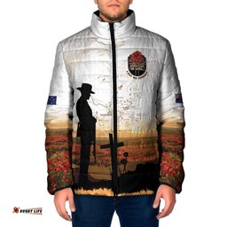 Australia And New Zealand ANZAC Day Padded Jacket Battle Of Beersheba LT05