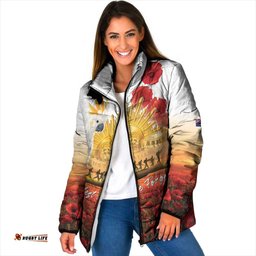 Australia Cockatoo ANZAC Day Padded Jacket Lest We Forget LT05