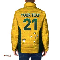 Australian Lawn Bowls Custom Padded Jacket Aussie Minimalist Style LT9