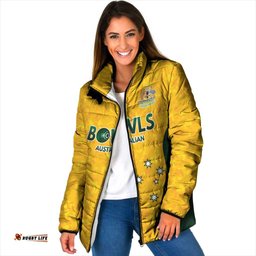 Australian Lawn Bowls Custom Padded Jacket Aussie Minimalist Style LT9