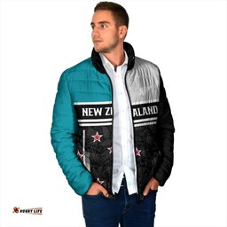 Custom NZ Cricket Pride Padded Jacket Silver Fern Fan Supporter Apparel LT9