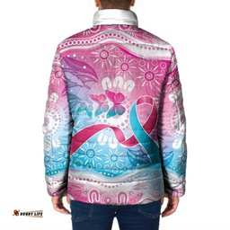 Australia Hereditary Cancer Awareness Padded Jacket Never Give Up LT05