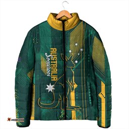 Australia Socceroos 2026 Custom Padded Jacket Go Aussie Kangaroo National Color LT14