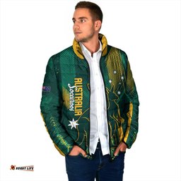 Australia Socceroos 2026 Custom Padded Jacket Go Aussie Kangaroo National Color LT14