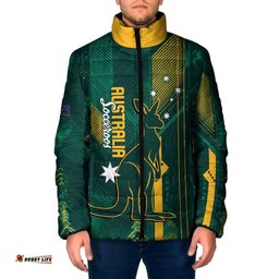 Australia Socceroos 2026 Custom Padded Jacket Go Aussie Kangaroo National Color LT14