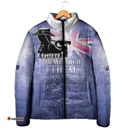 Australia ANZAC Day Padded Jacket Battle Of Passchendaele Remember Them LT05