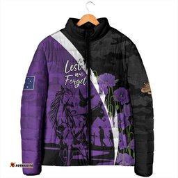 Australia ANZAC Day Padded Jacket Animals of War - Lest We Forget LT7