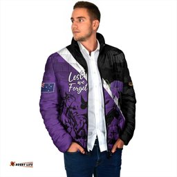 Australia ANZAC Day Padded Jacket Animals of War - Lest We Forget LT7